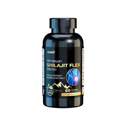 Herbin flex mumijo shilajit su bosvelija, sąnariams, kaulams, 60 kapsulių
